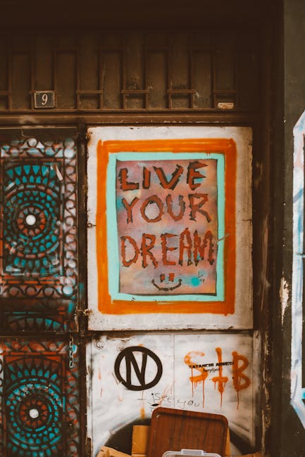 Live Your Dream signage