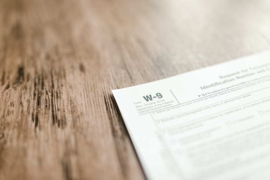 W-9 Tax Identification form